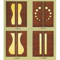 SOLID DECORATIVE DOOR with TEMPERATED GLASS 7