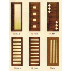 SOLID DECORATIVE DOOR with TEMPERATED GLASS 8
